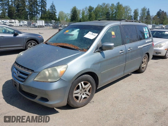 2006 Honda Odyssey EX-L with VIN 5FNRL38646B120807, listed as a IAAI auction lot 42101240 with 1 mi miles. Bid and sale history available at carsss.com. Image 2.
