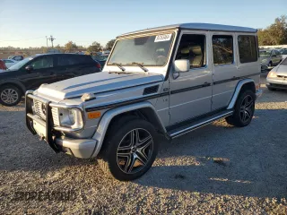 2002 Mercedes-Benz G-Class with VIN WDCYR49E12X133191, listed as a Copart auction lot 84763464 with 0 mi miles and Salvage Title. Bid and sale history available at carsss.com. Image 1.