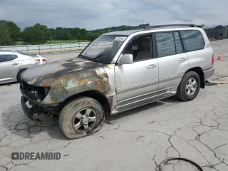 2002 Toyota Land Cruiser z VIN JTEHT05J822027851, wystawiony jako Copart lot #55939445 z przebiegiem Nie podano mil oraz Szkoda całkowita • Salvage title. Historia ofert i sprzedaży dostępna na DreamBid. Obrazek 1.