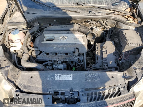 2010 Volkswagen GTI w/Sunroof with VIN WVWEV7AJ9AW329267, listed as a Copart auction lot 77848994 with 0 mi miles and Salvage Title. Bid and sale history available at carsss.com. Image 11.