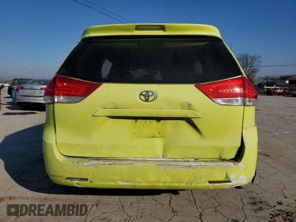2013 Toyota Sienna L with VIN 5TDZK3DC7DS289422, listed as a Copart auction lot 87951105 with 183,949 mi miles and Salvage Title. Bid and sale history available at carsss.com. Image 6.