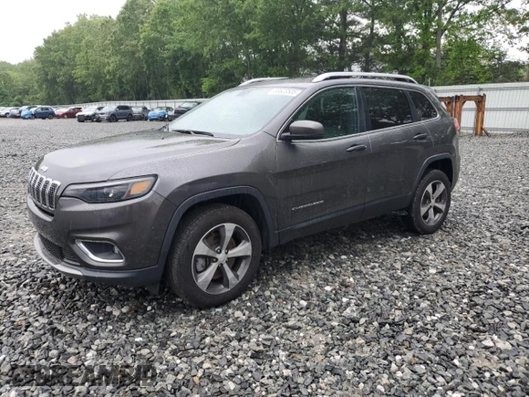 2019 Jeep Cherokee Limited with VIN 1C4PJMDN9KD169907, listed as a Copart auction lot 58623505 with 62,659 mi miles and Salvage title. Bid and sale history available at DreamBid. Image 1.