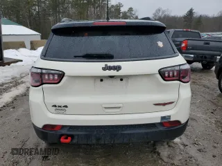 2019 Jeep Compass Trailhawk with VIN 3C4NJDDB0KT671292, listed as a Copart auction lot 46418675 with 175,494 mi miles and Salvage Title. Bid and sale history available at DreamBid. Image 6.