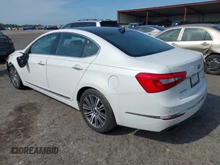 2014 Kia Cadenza Limited with VIN KNALN4D70E5146919, listed as a IAAI auction lot 41943135 with 167,450 mi miles. Bid and sale history available at carsss.com. Image 3.