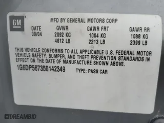 2005 Cadillac CTS with VIN 1G6DP567350142349, listed as a Copart auction lot 52595875 with 162,000 mi miles and Salvage Title. Bid and sale history available at carsss.com. Image 14.