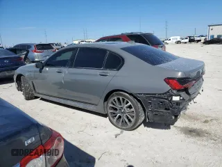 2021 BMW 7 Series 750i xDrive z VIN WBA7U2C05MCF09340, wystawiony jako Copart lot #45739545 z przebiegiem 41 674 mil mil oraz Szkoda całkowita • Salvage title. Historia ofert i sprzedaży dostępna na DreamBid. Obrazek 2.