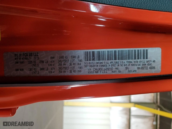 2018 Jeep Wrangler Unlimited Sport with VIN 1C4HJXDG1JW292157, listed as a Copart auction lot 84739254 with 72,199 mi miles and Salvage Title. Bid and sale history available at carsss.com. Image 12.