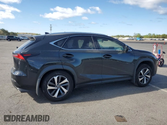 2019 Lexus NX 300 with VIN JTJBARBZ3K2203877, listed as a Copart auction lot 57160035 with 46,238 mi miles and Salvage title. Bid and sale history available at DreamBid. Image 3.