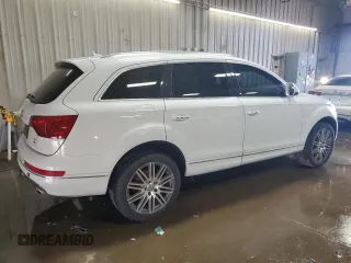 2014 Audi Q7 Premium Plus with VIN WA1LMAFE0ED018566, listed as a Copart auction lot 50705575 with 169,621 mi miles and Salvage title. Bid and sale history available at DreamBid. Image 3.