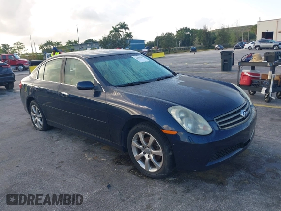2005 Infiniti G35 with VIN JNKCV51F65M303782, listed as a IAAI auction lot 42201788 with 183,598 mi miles and . Bid and sale history available at carsss.com. Image 1.