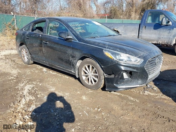 2019 Hyundai Sonata SE with VIN 5NPE24AF9KH755681, listed as a IAAI auction lot 41456521 with 128,345 mi miles. Bid and sale history available at carsss.com. Image 1.