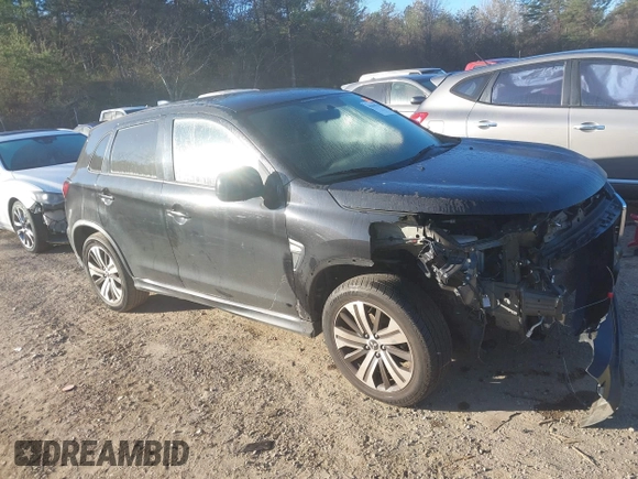 2020 Mitsubishi Outlander Sport ES 2.0 with VIN JA4AP3AU3LU015859, listed as a IAAI auction lot 41656744 with 92,082 mi miles. Bid and sale history available at carsss.com. Image 1.