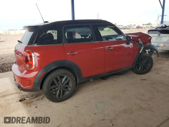 2013 MINI Countryman S z VIN WMWZC3C51DWP24514, wystawiony jako Copart lot #50951945 z przebiegiem 156 156 mil mil oraz Szkoda całkowita • Salvage title. Historia ofert i sprzedaży dostępna na DreamBid. Obrazek 3.