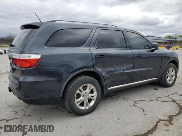 2012 Dodge Durango Crew with VIN 1C4RDHDG2CC336205, listed as a Copart auction lot 49798075 with 160,804 mi miles and Salvage Title. Bid and sale history available at DreamBid. Image 3.