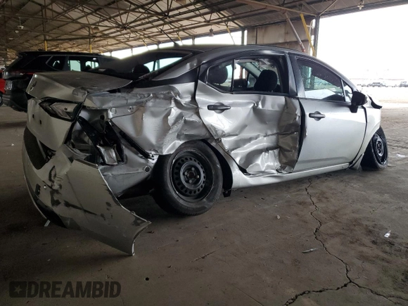 2020 Nissan Versa S with VIN 3N1CN8DVXLL905598, listed as a Copart auction lot 45409355 with 81,744 mi miles and Salvage Title. Bid and sale history available at DreamBid. Image 3.