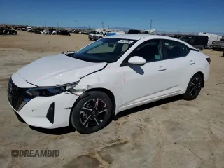 2025 Nissan Sentra SV z VIN 3N1AB8CVXSY230922, wystawiony jako Copart lot #50423965 z przebiegiem 20 mil mil oraz Szkoda całkowita • Salvage title. Historia ofert i sprzedaży dostępna na DreamBid. Obrazek 1.