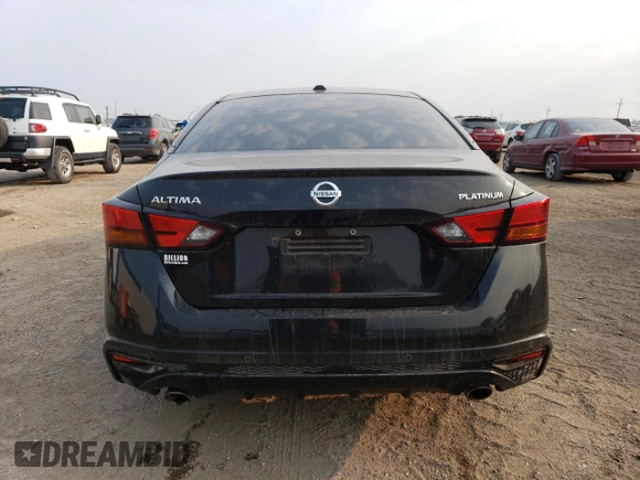 2019 Nissan Altima 2.5 Platinum with VIN 1N4BL4FV6KC104770, listed as a Copart auction lot 62910144 with 0 mi miles and Salvage Title. Bid and sale history available at carsss.com. Image 6.