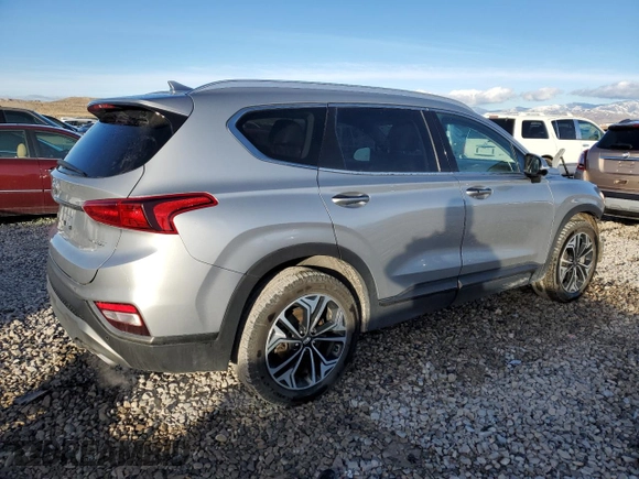 2020 Hyundai Santa Fe Limited with VIN 5NMS5CAA6LH297900, listed as a Copart auction lot 87266654 with 74,116 mi miles and Salvage Title. Bid and sale history available at carsss.com. Image 3.