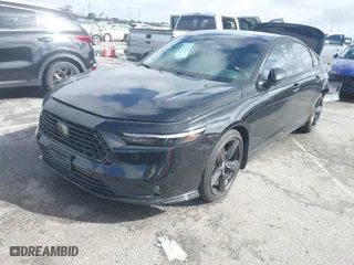 2023 Honda Accord Hybrid Sport-L with VIN 1HGCY2F73PA039998, listed as a IAAI auction lot 41576967 with 8,775 mi miles. Bid and sale history available at carsss.com. Image 17.