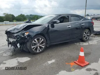 2017 Nissan Maxima SL with VIN 1N4AA6AP9HC431095, listed as a Copart auction lot 60036375 with 244,639 mi miles and Salvage title. Bid and sale history available at DreamBid. Image 1.