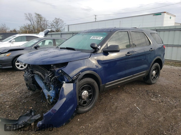 2014 Ford Utility Police Interceptor with VIN 1FM5K8AR5EGC26461, listed as a Copart auction lot 80434614 with 129,752 mi miles and Salvage Title. Bid and sale history available at carsss.com. Image 1.