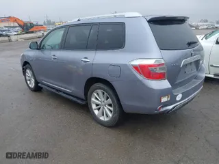 2009 Toyota Highlander Hybrid Limited with VIN JTEEW44A592033233, listed as a IAAI auction lot 41786543 with 120,841 mi miles. Bid and sale history available at carsss.com. Image 3.