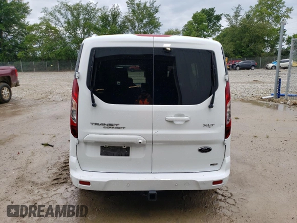 2022 Ford Transit Connect XLT with VIN NM0GS9F28N1543603, listed as a Copart auction lot 61275774 with 19,014 mi miles and Salvage title. Bid and sale history available at DreamBid. Image 6.