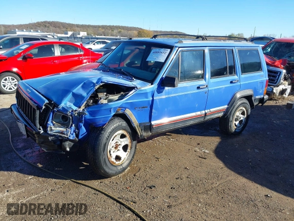 1996 Jeep Cherokee Sport with VIN 1J4FJ68S6TL171428, listed as a IAAI auction lot 40881632 with 323,289 mi miles. Bid and sale history available at carsss.com. Image 17.