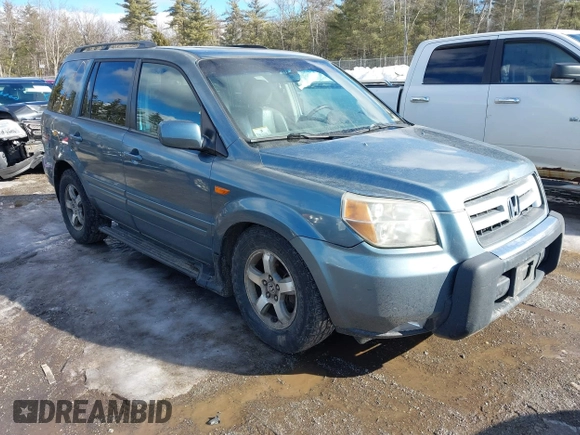 2006 Honda Pilot EX-L with VIN 2HKYF18716H535598, listed as a IAAI auction lot 41676797 with 212,130 mi miles and . Bid and sale history available at DreamBid. Image 1.