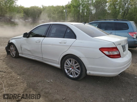 2008 Mercedes-Benz C 300 Sport with VIN WDDGF81X08F119804, listed as a Copart auction lot 53625085 with 176,017 mi miles and Salvage Title. Bid and sale history available at carsss.com. Image 2.
