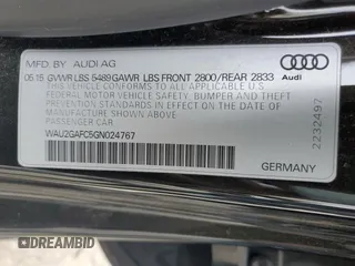2016 Audi A7 Prestige with VIN WAU2GAFC5GN024767, listed as a Copart auction lot 46149245 with 149,755 mi miles and Salvage title. Bid and sale history available at DreamBid. Image 13.