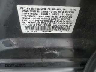 2013 Acura ILX Premium z VIN 19VDE1F58DE019557, wystawiony jako Copart lot #59265655 z przebiegiem 158 488 mil mil oraz Szkoda całkowita • Salvage title. Historia ofert i sprzedaży dostępna na DreamBid. Obrazek 11.