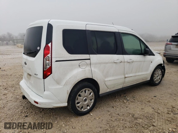 2014 Ford Transit Connect XLT with VIN NM0AE8F76E1149794, listed as a Copart auction lot 43130385 with 210,682 mi miles and Salvage title. Bid and sale history available at DreamBid. Image 3.