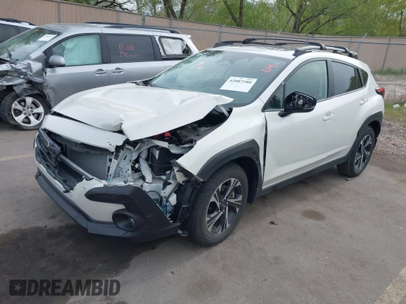 2024 Subaru Crosstrek Premium with VIN JF2GUADC0R8302580, listed as a IAAI auction lot 42087580 with 13,766 mi miles and . Bid and sale history available at DreamBid. Image 2.