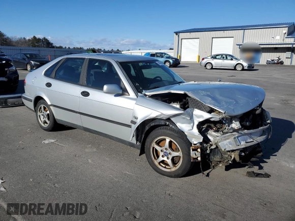 2001 Saab 9-3 with VIN YS3DD58H612057122, listed as a Copart auction lot 84796504 with 121,510 mi miles and Salvage Title. Bid and sale history available at carsss.com. Image 4.