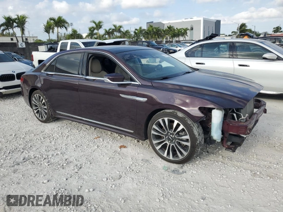 2019 Lincoln Continental Select with VIN 1LN6L9TK8K5600303, listed as a Copart auction lot 51618845 with 35,511 mi miles and Salvage Title. Bid and sale history available at carsss.com. Image 4.
