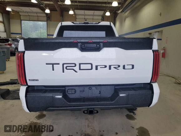 2024 Toyota Tundra TRD Pro Hybrid with VIN 5TFPC5DB7RX081484, listed as a Copart auction lot 57246415 with 12,819 mi miles and Salvage title. Bid and sale history available at DreamBid. Image 6.
