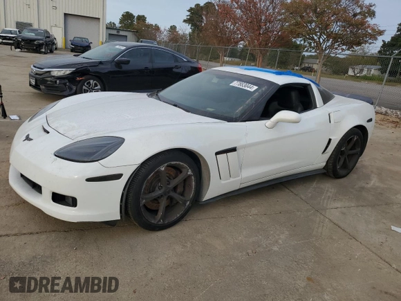 2012 Chevrolet Corvette Z16 Grand Sport 3LT with VIN 1G1YW2DW2C5106722, listed as a Copart auction lot 77883044 with 125,642 mi miles and Salvage title. Bid and sale history available at DreamBid. Image 1.