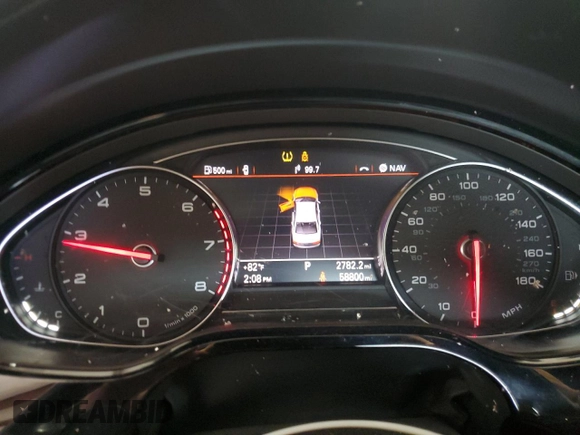 2015 Audi A8 L 3.0T with VIN WAU3GAFD2FN009638, listed as a Copart auction lot 49064565 with 58,800 mi miles and Salvage Title. Bid and sale history available at carsss.com. Image 9.