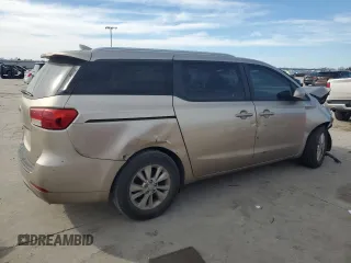 2015 Kia Sedona LX with VIN KNDMB5C1XF6040850, listed as a Copart auction lot 87858215 with 95,579 mi miles and Salvage Title. Bid and sale history available at DreamBid. Image 3.