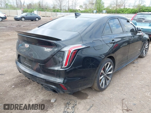 2023 Cadillac CT4-V Blackwing with VIN 1G6DL5RP9P0410802, listed as a IAAI auction lot 42038982 with 21,257 mi miles and . Bid and sale history available at DreamBid. Image 4.