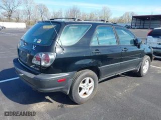 2001 Lexus RX 300 with VIN JTJGF10U910088633, listed as a IAAI auction lot 41859055 with 279,477 mi miles. Bid and sale history available at carsss.com. Image 4.