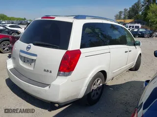 2008 Nissan Quest SE with VIN 5N1BV28U68N111238, listed as a IAAI auction lot 42055962 with 173,112 mi miles. Bid and sale history available at carsss.com. Image 4.