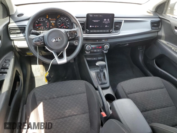 2021 Kia Rio LX with VIN 3KPA24AD4ME425838, listed as a Copart auction lot 46171695 with 69,542 mi miles and Salvage Title. Bid and sale history available at DreamBid. Image 8.
