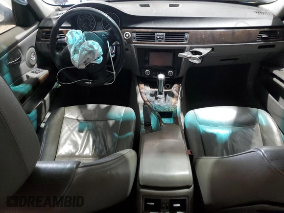 2007 BMW 3 Series 328xi with VIN WBAVC73577KP33915, listed as a Copart auction lot 53818485 with Not provided miles and Salvage title. Bid and sale history available at DreamBid. Image 8.