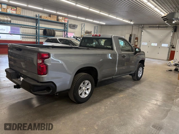 2024 Chevrolet Silverado 1500 Work Truck with VIN 3GCNAAED1RG449586, listed as a Copart auction lot 53335665 with 4,520 mi miles and Salvage Title. Bid and sale history available at carsss.com. Image 4.