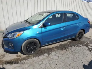 2022 Mitsubishi Mirage G4 ES with VIN ML32FUFJ9NHF03670, listed as a Copart auction lot 52821545 with 65,366 mi miles and Clean Title. Bid and sale history available at carsss.com. Image 1.
