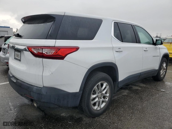 2020 Chevrolet Traverse LS with VIN 1GNERFKW4LJ223082, listed as a Copart auction lot 44053845 with 100,397 mi miles and Salvage Title. Bid and sale history available at carsss.com. Image 3.