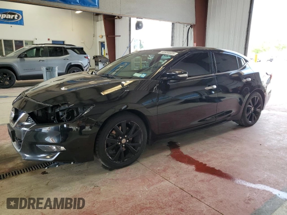 2018 Nissan Maxima SV with VIN 1N4AA6AP3JC380568, listed as a Copart auction lot 58955605 with 129,804 mi miles and Salvage title. Bid and sale history available at DreamBid. Image 1.