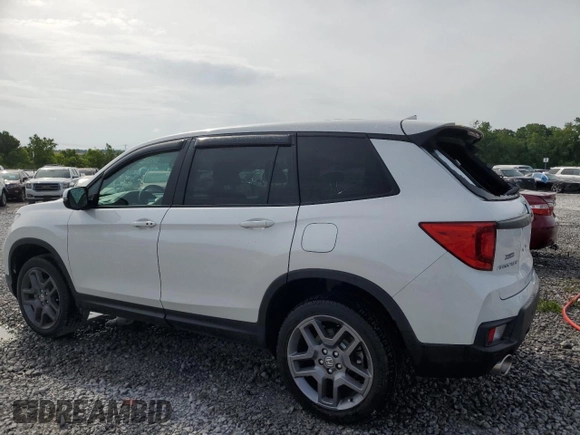 2023 Honda Passport EX-L with VIN 5FNYF8H58PB024039, listed as a Copart auction lot 57269725 with 44,705 mi miles and Salvage title. Bid and sale history available at DreamBid. Image 2.